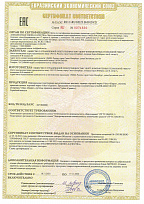 Сертификат соответствия на производство серверов и систем хранения данных Vekus